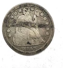 Cull 1857 Liberty Seated Silver Dime 10c US Coin You Grade It B31