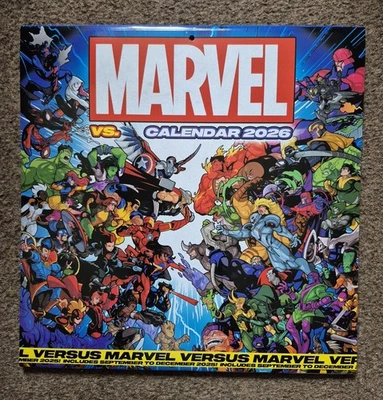 PYRAMID MARVEL 2026 SQUARE 16 MONTHS WALL CALENDAR BRAND NEW &SEALED