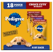 Choice Cuts in Gravy Adult Soft Wet Dog Food Variety Pack