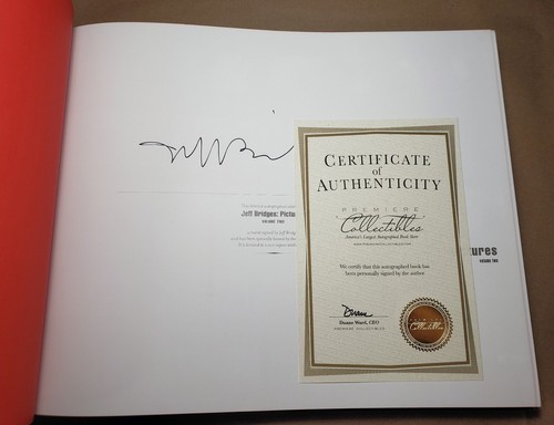 Jeff Bridges Pictures Volume Two HC Book Signed Autograph with COA - Picture 4 of 4