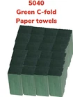 Premium Quality 5040 x C-Fold Green Hand Paper Towel Small Sheet 1 PLY Tissue