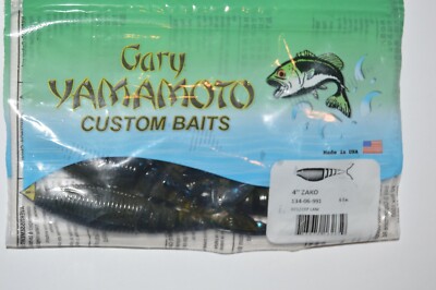 Yamamoto YAM 134JR 08 297 3" Zako Green Pumpkin W/ Black Flake (10 for sale online