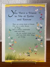Blue Mountain Arts Greeting Card "You Have A Friend In Me At Easter & Forever"