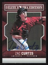 ZAC CURTIS Autograph Baseball card auto ARIZONA DIAMONDBACKS