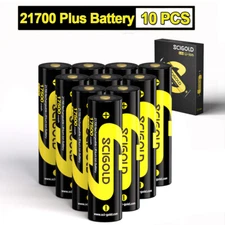 10pcs Scigold 3.6V 217OO Flat top Rechargeable liion Battery for Flashlights Toy