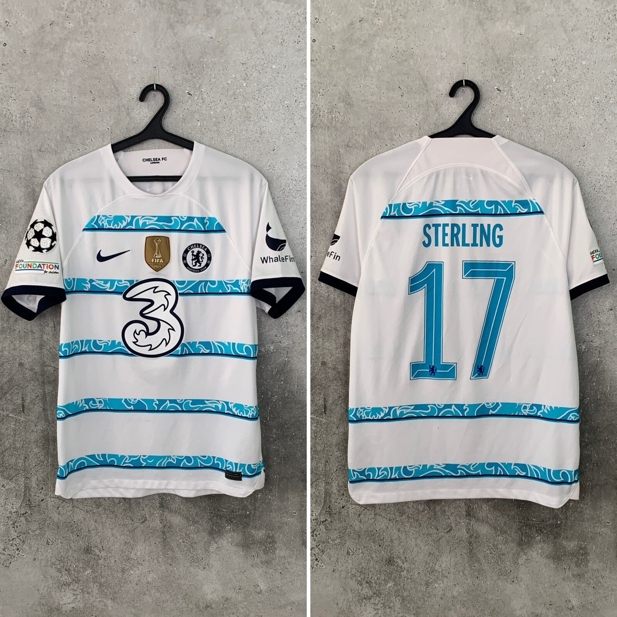 CHELSEA 2022 2023 AWAY CHAMPIONS LEAGUE FOOTBALL SHIRT #17