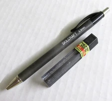 Skilcraft Mechanical Pencil Gray Soft Grip 0.5mm w Pentel Super HB Lead Used