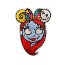 Nightmare Before Christmas Jack and Sally Halloween Patch, Iron On/Sew On