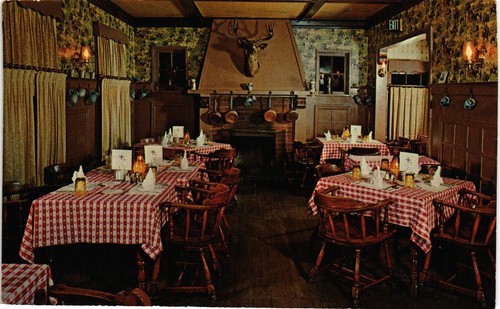 Dr Jim Stamps Postcard Normandy French Restaurant Denver Colorado Unposted