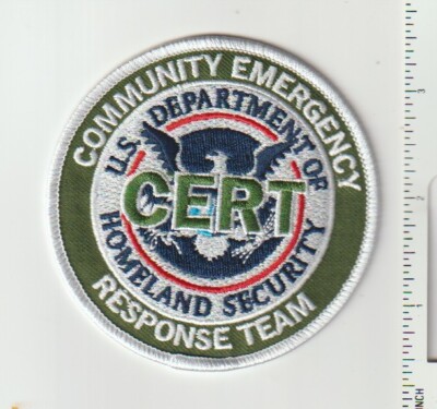 U.S. Community Emergency Response patch shipped from Australia