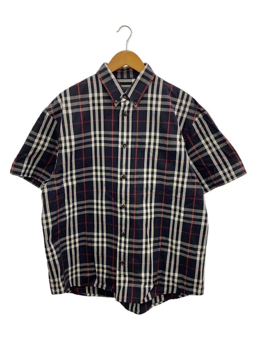BURBERRY × Gosha Rubchinskiy Short Sleeve Shirts navy L Used BURBERRY × Gosha Rubchinskiy Short Sleeve Shirts navy L Used