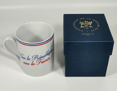 Pillivuyt Elysee Porzellan Becher Box Presidence De La Republique - Neu