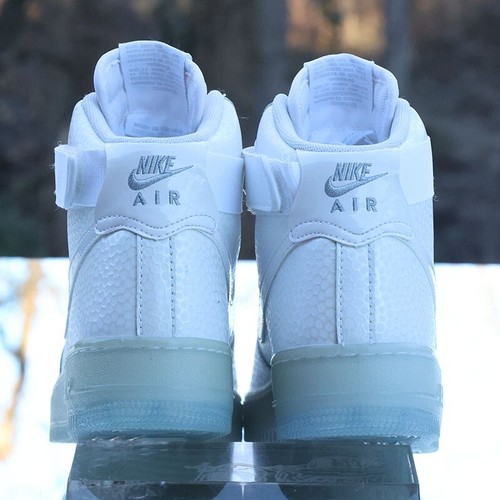 Nike Air Force 1 High Prm Pearl White Women’s Size 8.5 Custom 654440-101 - Picture 9 of 12
