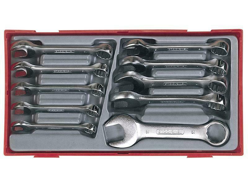 Teng Tt6010M 10 Piece Midget Combination Spanner Set Metric TENTT6010M