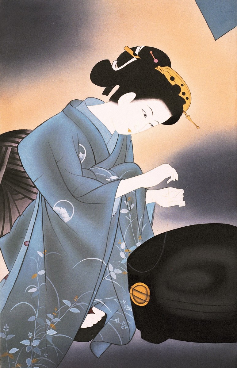 ❇️オリジナル作品KIMONO EMOTIONALS ドラマチックアート【姉妹】 Tsuyo Onodera, a master kimono maker, together with her