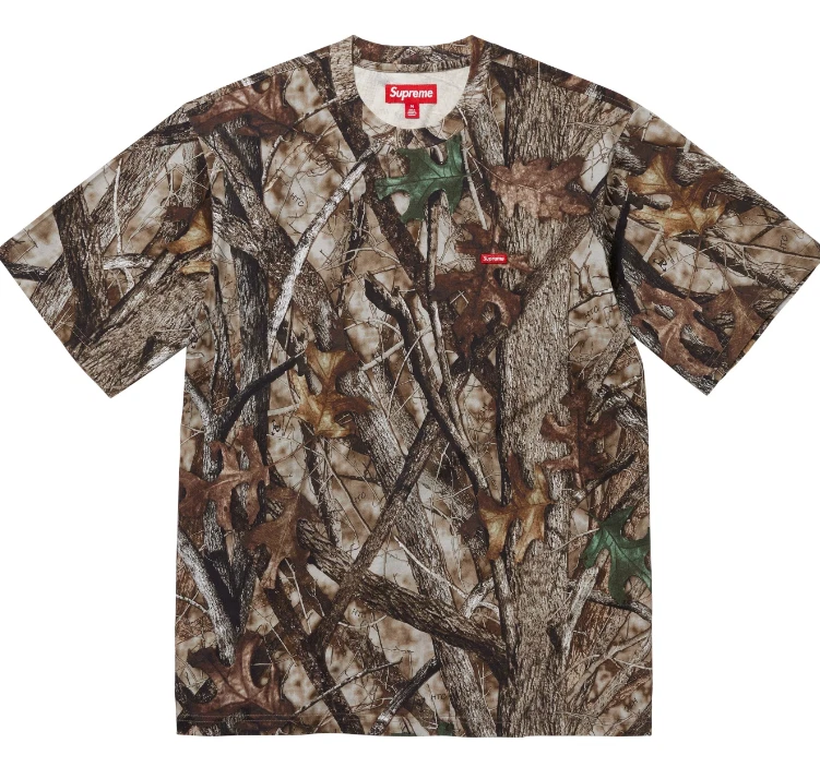 Tee shirt Supreme Small Box Logo FW24 TrueTimber HTC automne camouflage taille L EN MAIN
