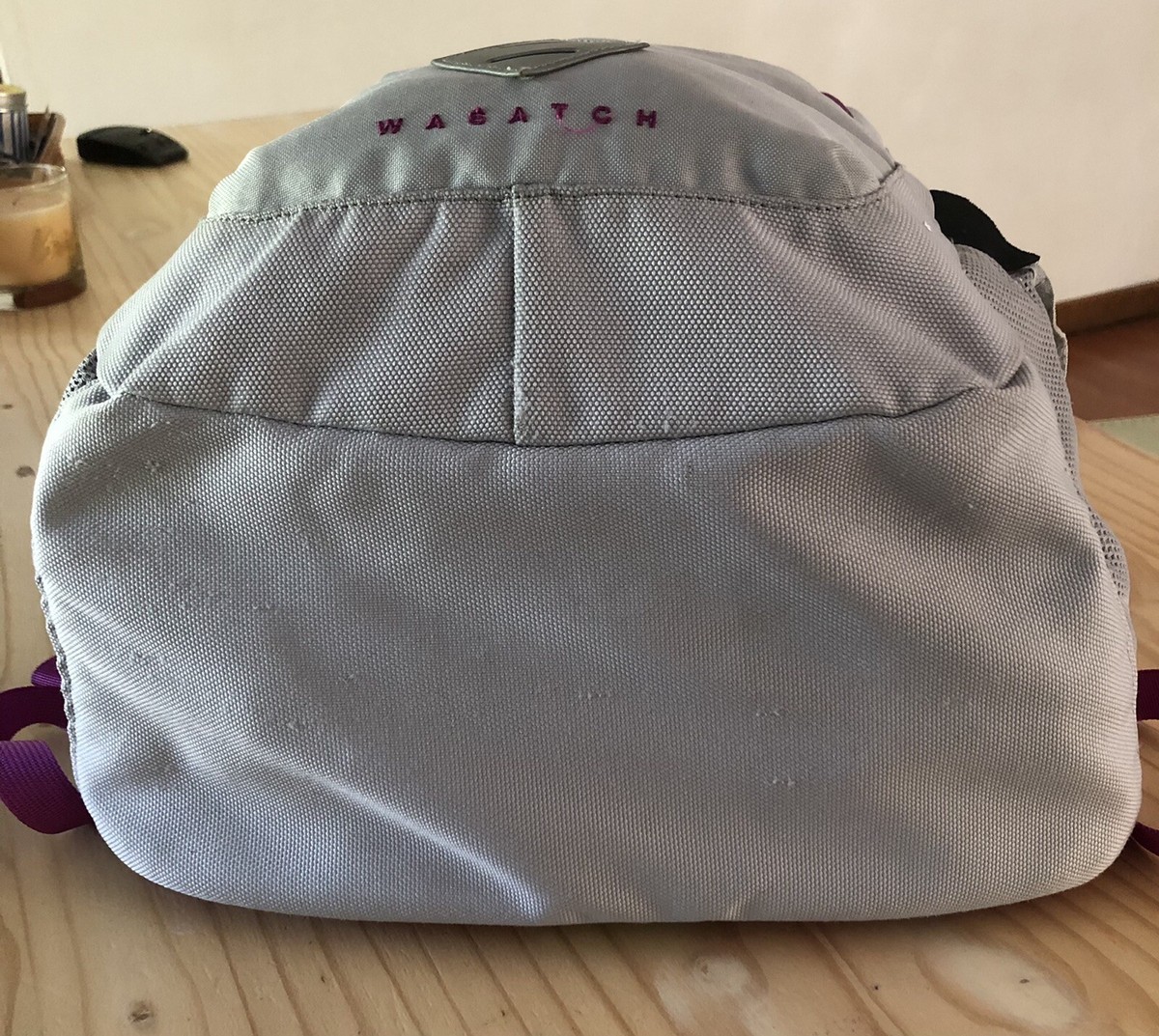 the noth face wasatch backpack Gray & Dark Pink | eBay
