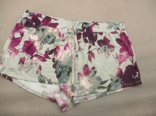 Unbranded Size XL Womens Floral Drawstring Mid Rise Knit Lightweight Shorts 182