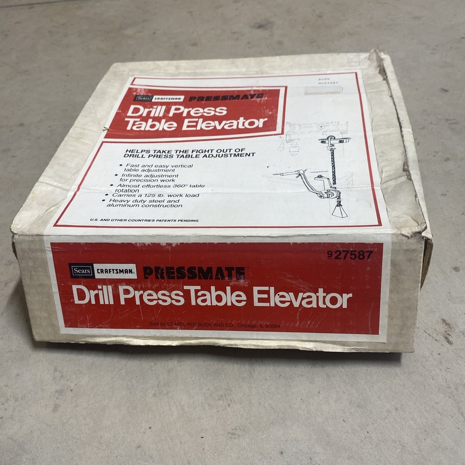 Vintage Craftsman Pressmate Drill press table elevator lifter NOS Sears