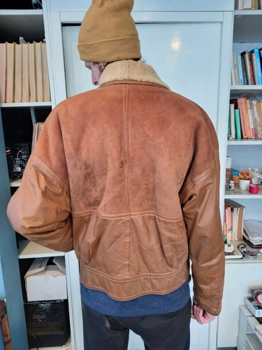 VINTAGE 80 | MADE IN ITALY | Giaccone Uomo pelle montone tg50 | Vittorio Forti - Foto 4 di 9