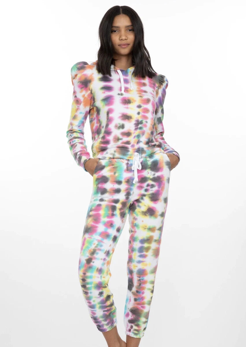 GENERATION LOVE ISLA TIE DYE SWEATPANTS BRIGHT MULTI COLOR Large