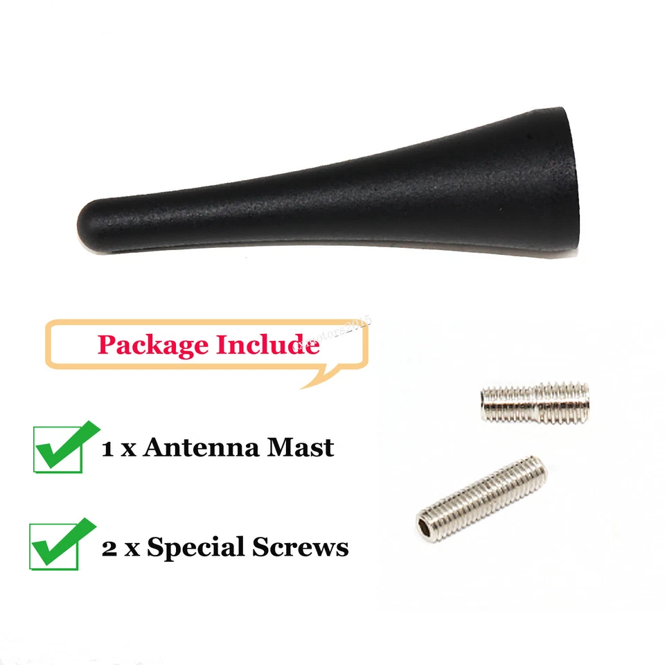 Mástil de antena rechoncho corto de 3,8" antena de señal de radio para Mazda MX-5 Miata 06-20 Foto 3 de 4