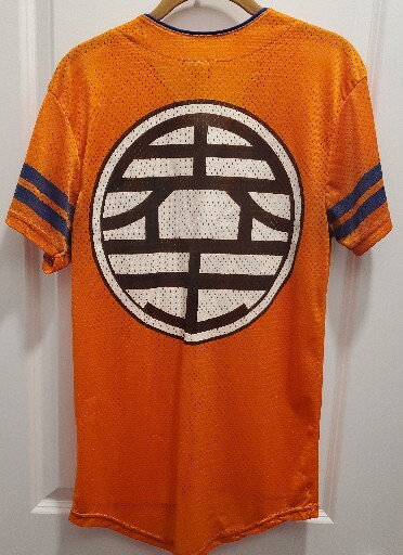 Vintage Dragon Ball Z Orange Baseball Jersey Japanese Anime