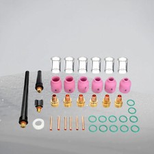 40pcs TIG Welding Torch Collet Gas Lens Pyrex Glass Cup Kit for WP-9/20/25 HQrD