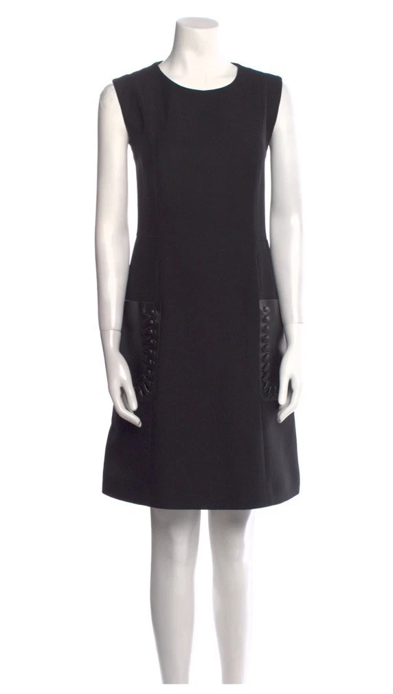 dior leather dress 2001 Christian Dior by Galliano Black Silk Leather-Strap Bias-Cut Gown main image 0