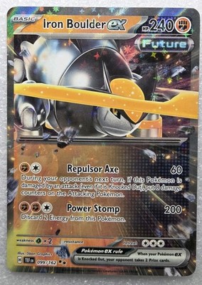 Iron Boulder ex - 099/162 SV05: Temporal Forces NM Holo NM Pack Fresh!