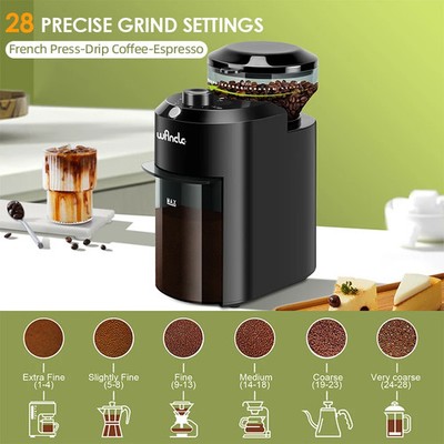 Elektrische Kaffeebohnenmühle Nuss Samen Mahlen Gewürz Crusher Mühle Mixer/Schwarz UK