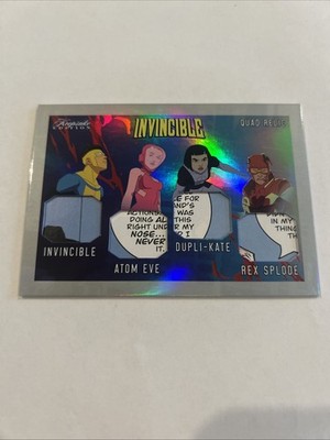 Invincible Keepsake Quad Relic Holo Invincible, Rex,  Duplicate ,Atom Eve #541