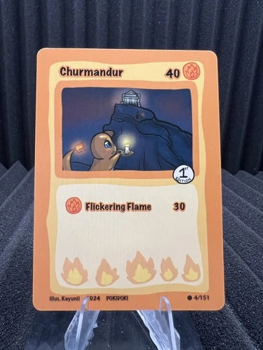 Churmandur (Charmander) 4/151 - Pokidoki First Edition Fan Art - Pokemon