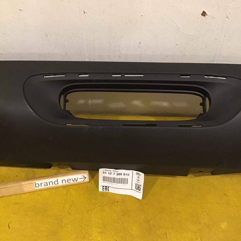 NEW 2014-2021 Mini Cooper Rear Bumper Lower Valance Texture 51127380015 OEM - Image 4 of 4