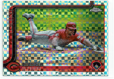 2025 Topps Chrome - Spencer Steer #174 X-Fractor