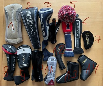 div. Golf Schlägerhaube Headcover Putter Hülle Cobra Kenton TayloMade CLK XX10
