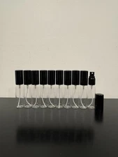 10ml Empty Glass Perfume Cologne Decant Spray Bottles Atomizers - 10 pcs
