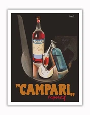 Cordial Campari - Vintage French Liquor Advertising Poster by Nizolli c.1926