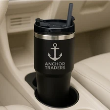 Personalised Insulated Straw Cup 600ml