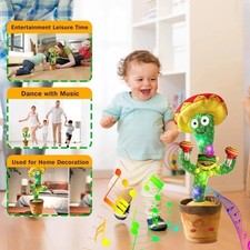 Talking Cactus Baby Toy Dancing Cactus Repeats What You say for Kids with Englis