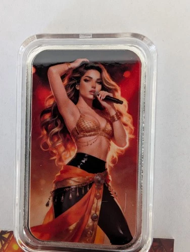 Bullion Baddies Camille Candela Nice 1 ozt .999 fine Silver Bar