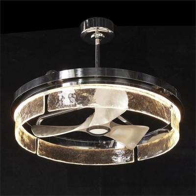 John-Richard Sinclair 34 inch Chandelier with Fan AJC-9424 - Open Box