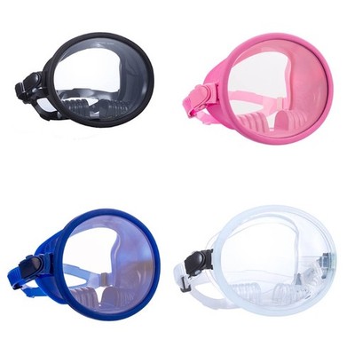 Fog Free Tempered Glass Dive Mask, Silicone Comfort Fit, Snorkeling&Spearfishing