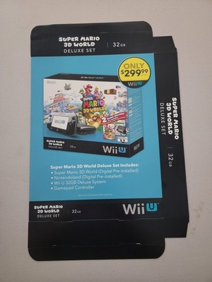 Gamestop Display Box Super Mario 3D World Deluxe Set