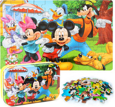 Puzzles for Kids Ages 4-8, 60 Piece Puzzles for Kids Ages 3-5 in a Metal Box Gir