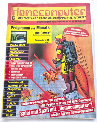   *** SUPER SELTEN ***  Homecomputer Aug/Sep 1985 Commodore C64 VC20 CPC Atari 