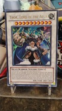THOR, Lord of the AESIR Foil Holo YU-GI-OH Trading Card STOR-EN038