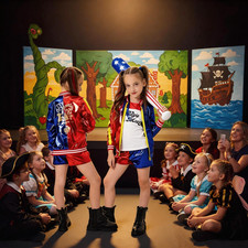 Suicide Squad Harley Quinn Costume Kids World Book Day Payty Cosplay Fancy Dress