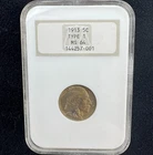 1913 TYPE 1 Buffalo Nickel 5 Cents Certified NGC Graded MS64 5c Coin Old Holder