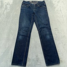 Madewell The Perfect Straight Jeans Dark Wash Women Size 26 x 32